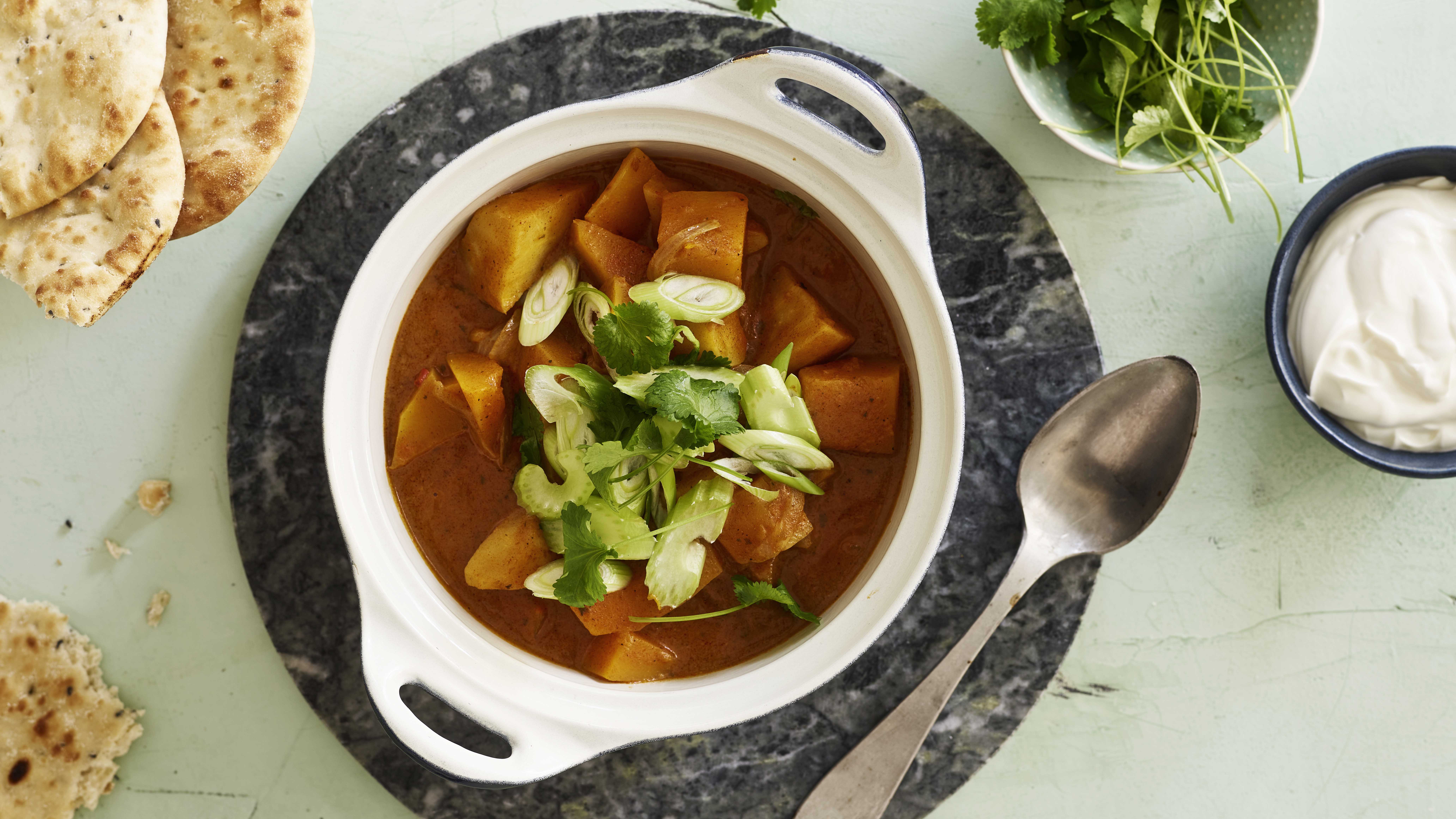 One pot med butternut og tikka-masala