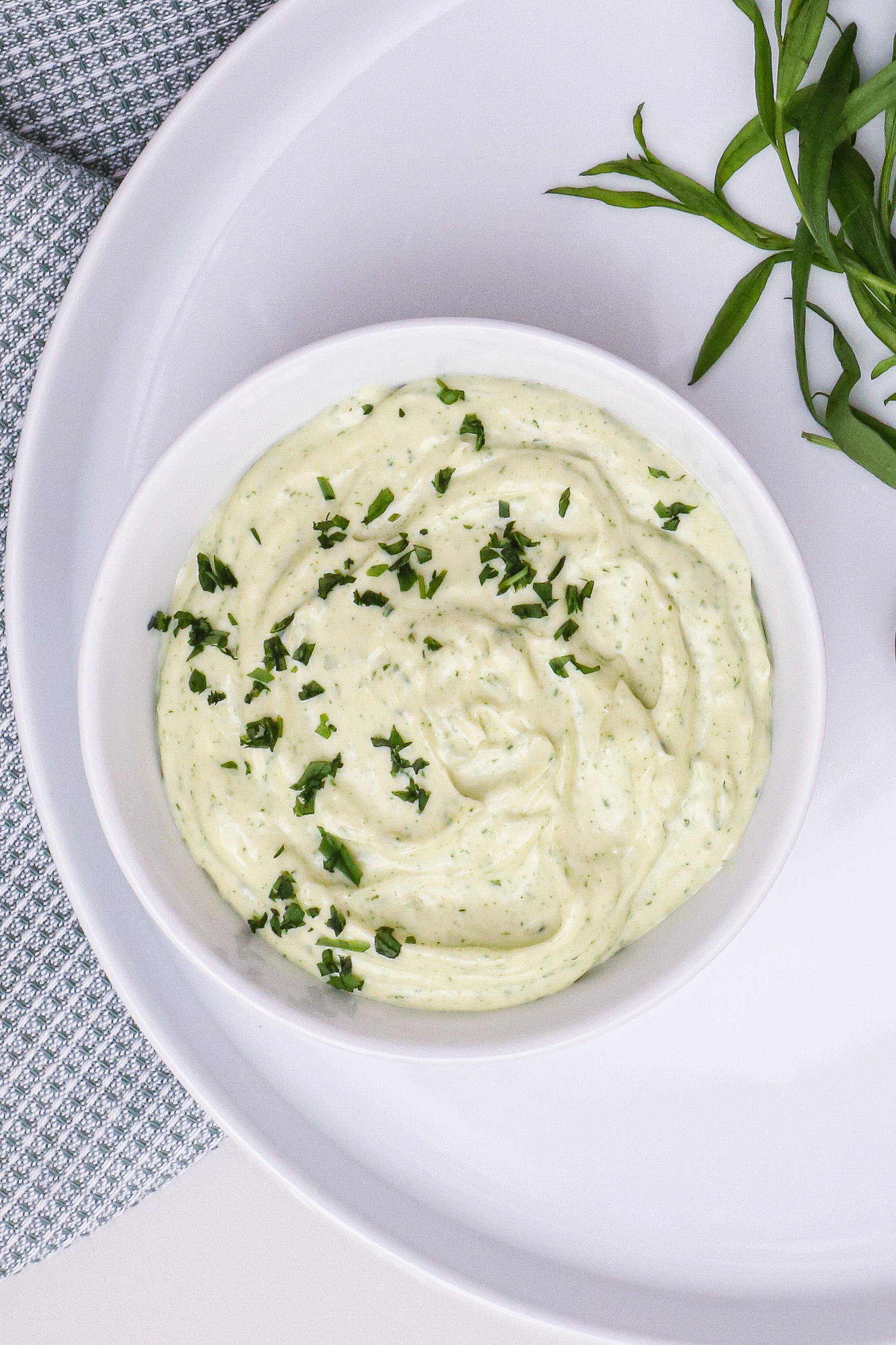 Hjemmelavet estragon mayonnaise