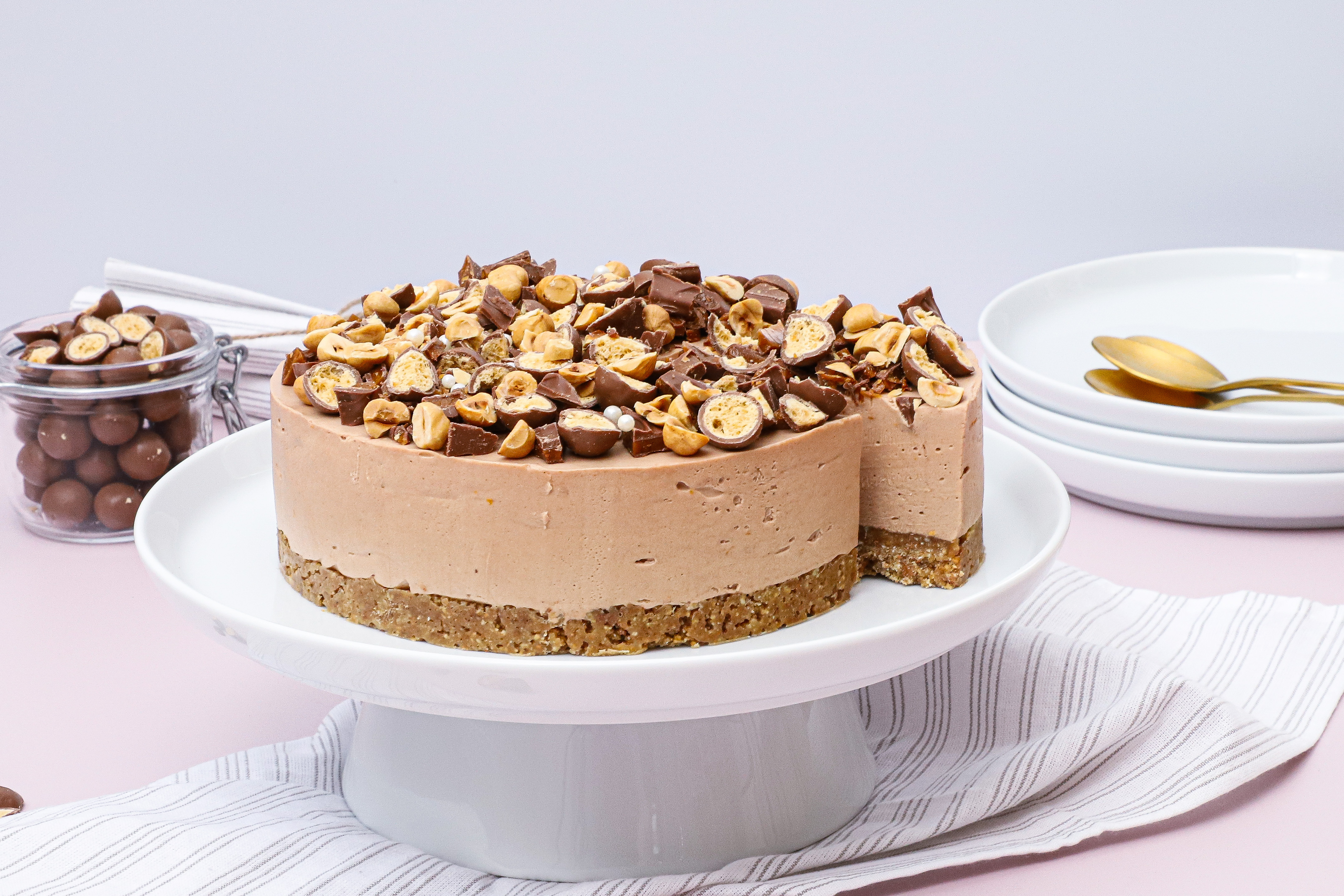 Chokolade cheesecake med Daim og appelsin