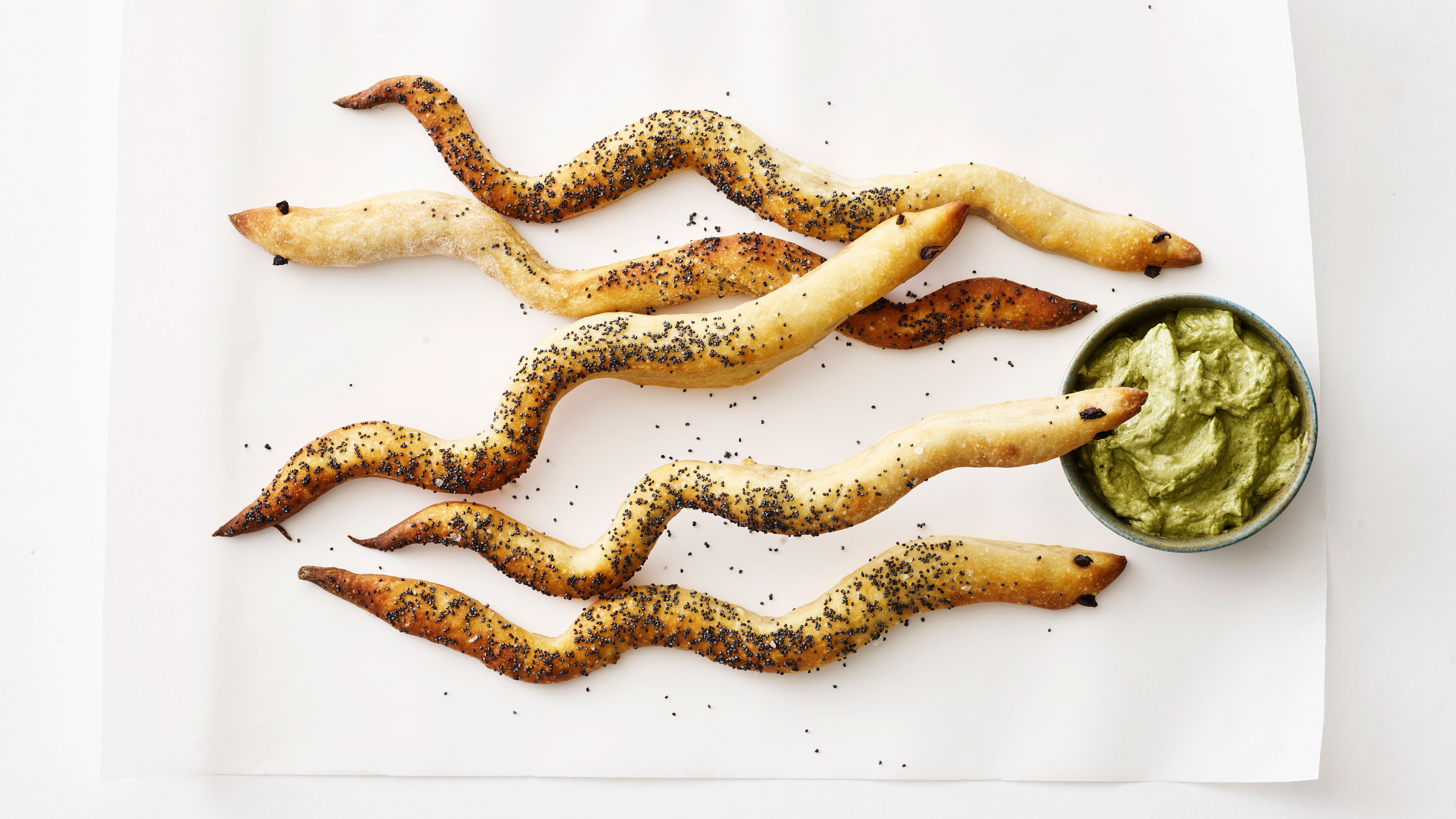 Sprøde slanger med blå birkes