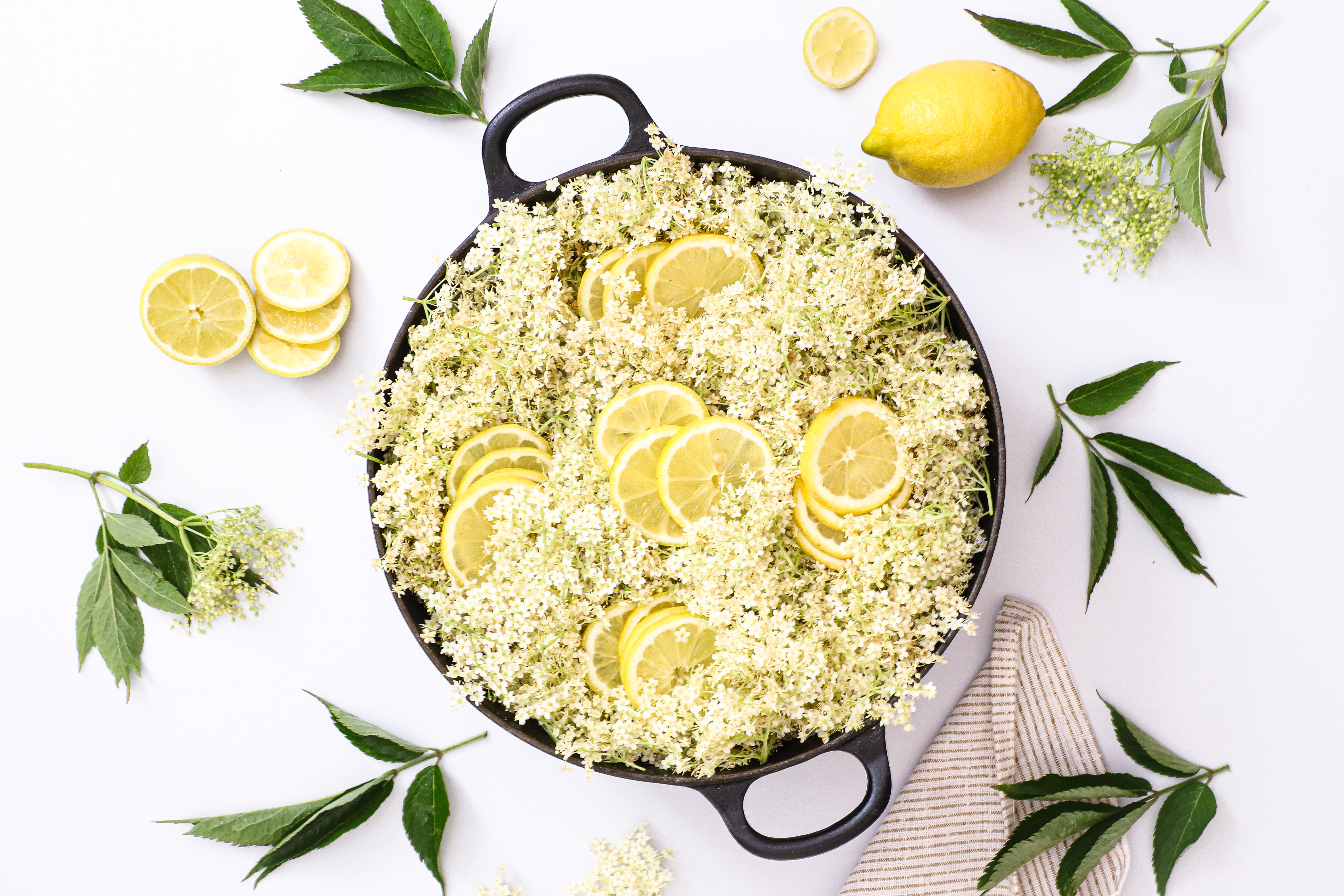 Frisk hyldeblomstsaft