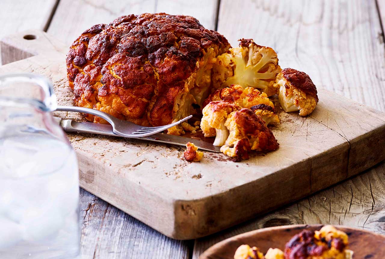 Helstegt barbecue-blomkål