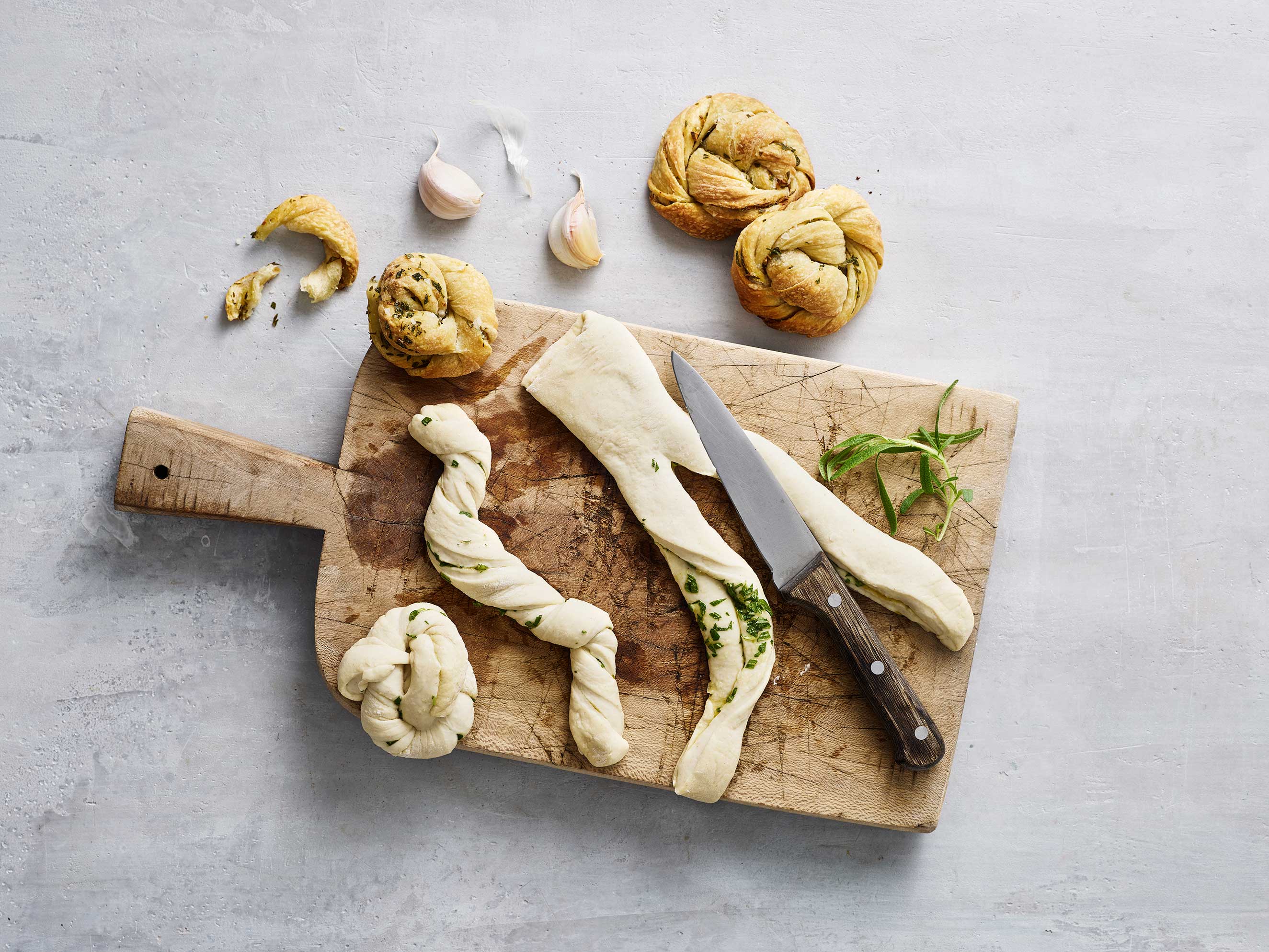 Rosmarin- og hvidløgssnurrer