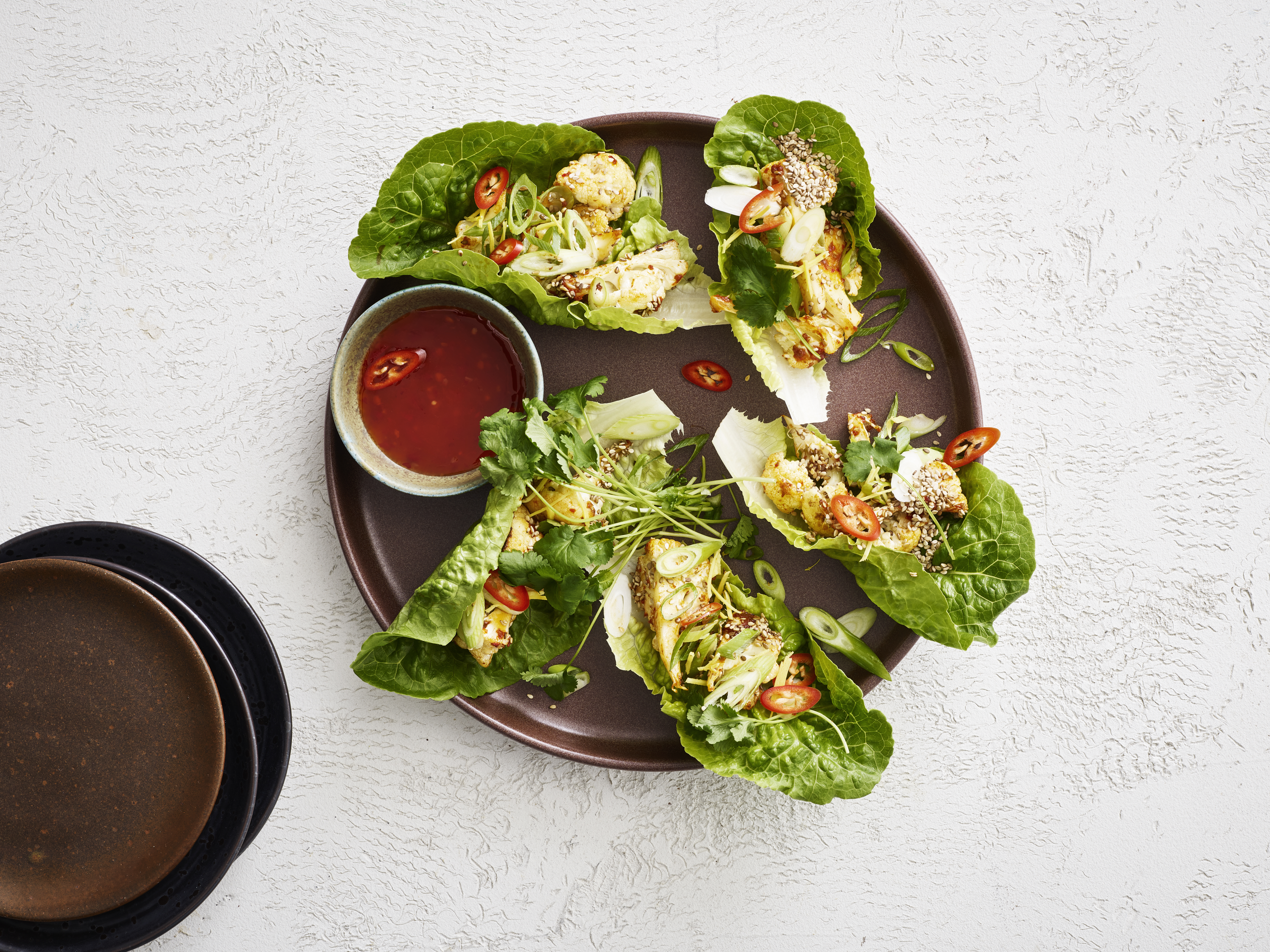 Lynstegt blomkål med rød karry