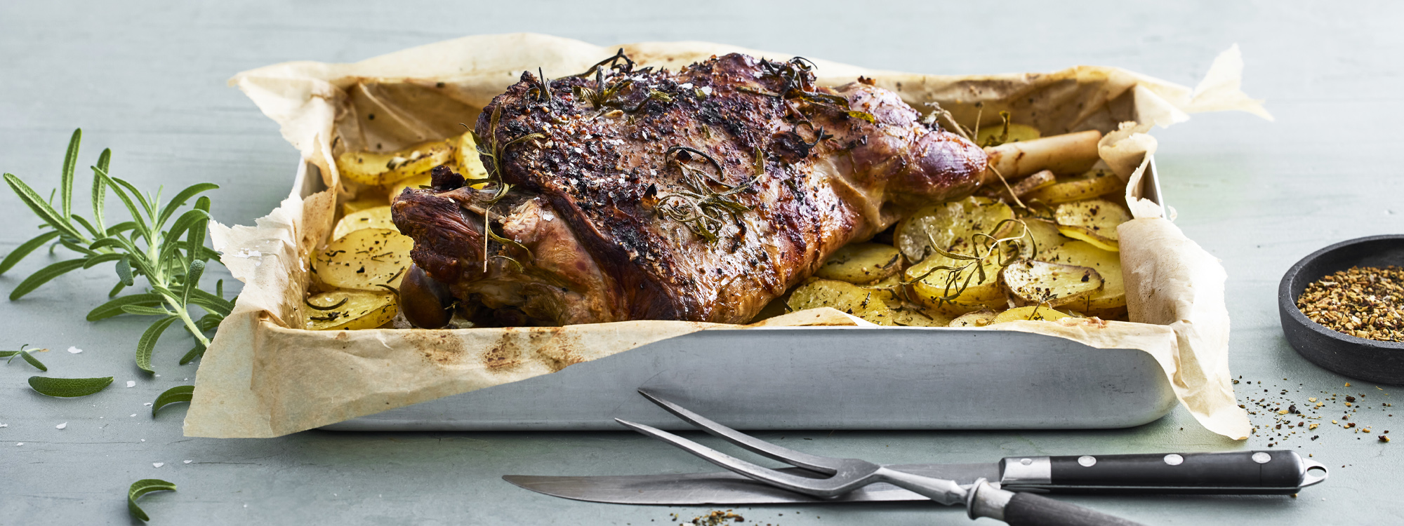 Lammekølle med provencalske kartofler