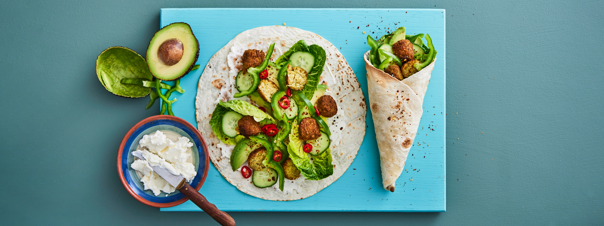 Wraps med falafler