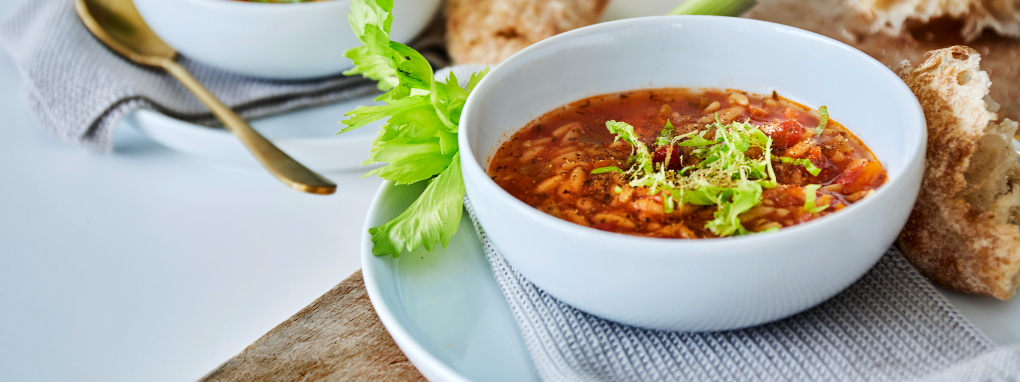 Plantebaseret minestronesuppe