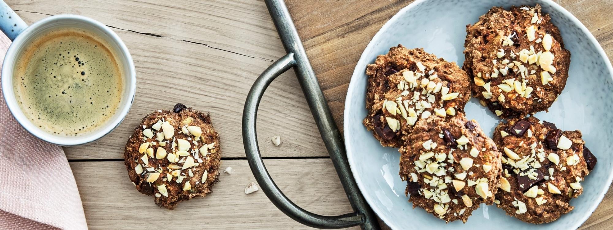 Rugbrødsboller med chokolade