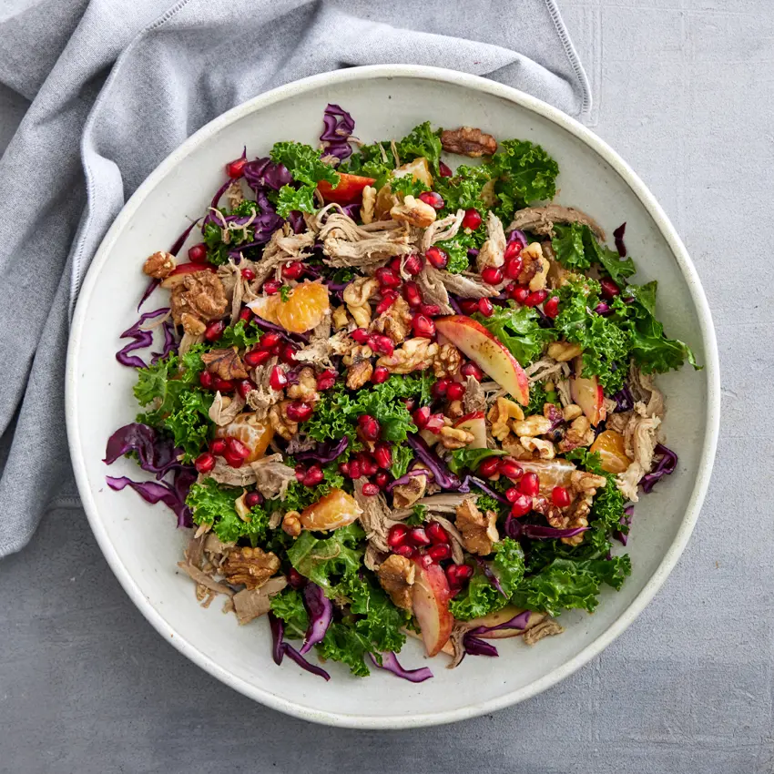 Salat med plukket and