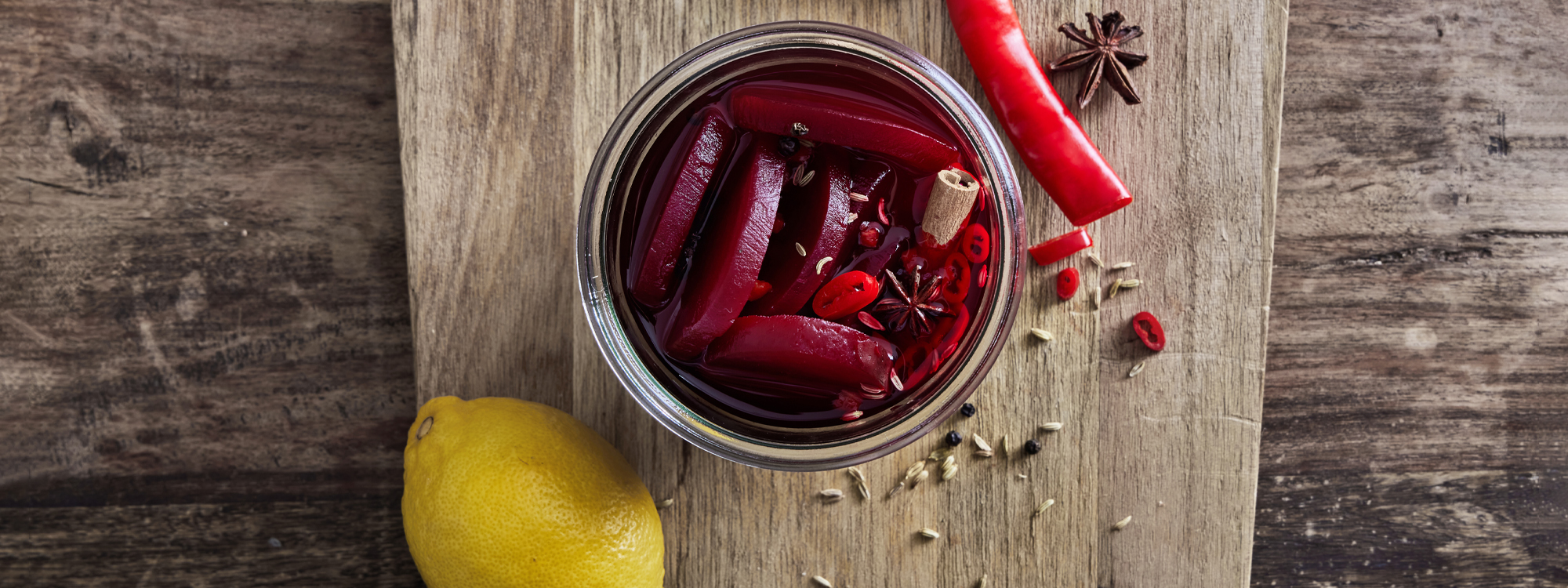 Syltede rødbeder med chili