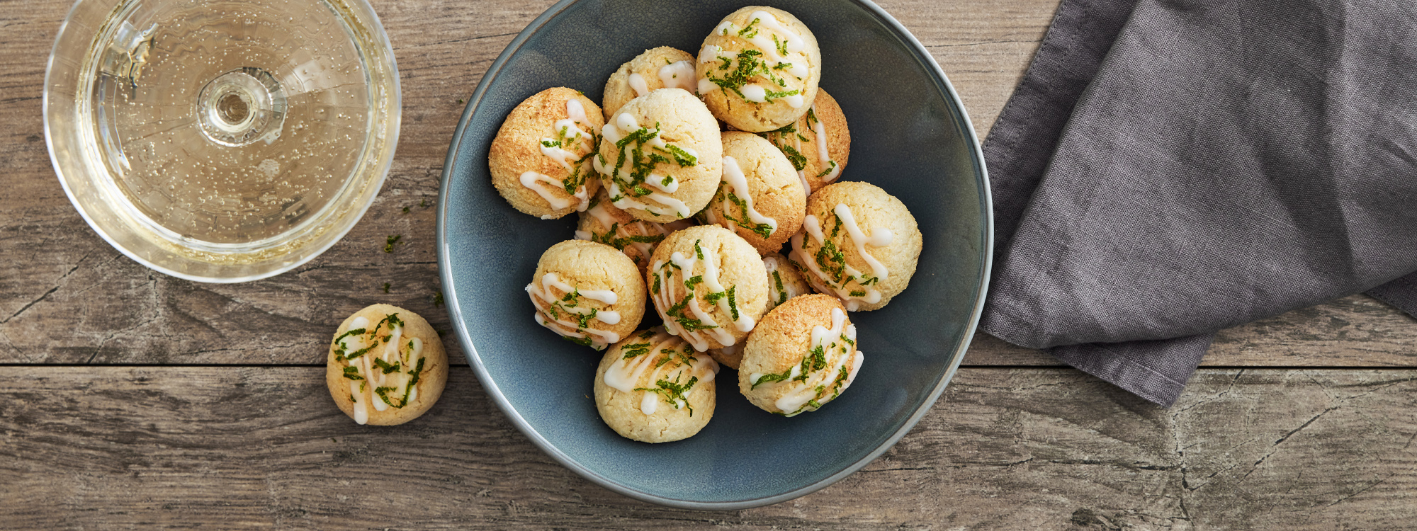 Kransekagekugler med ingefær og lime (14 stk.)