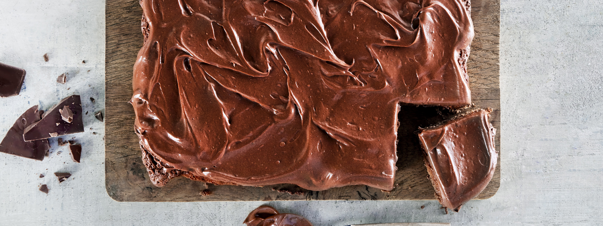 Chokoladekage med frosting