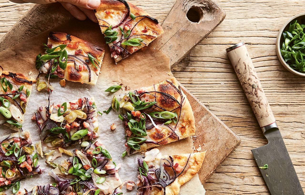 Tarte flambée eller flammkuchen