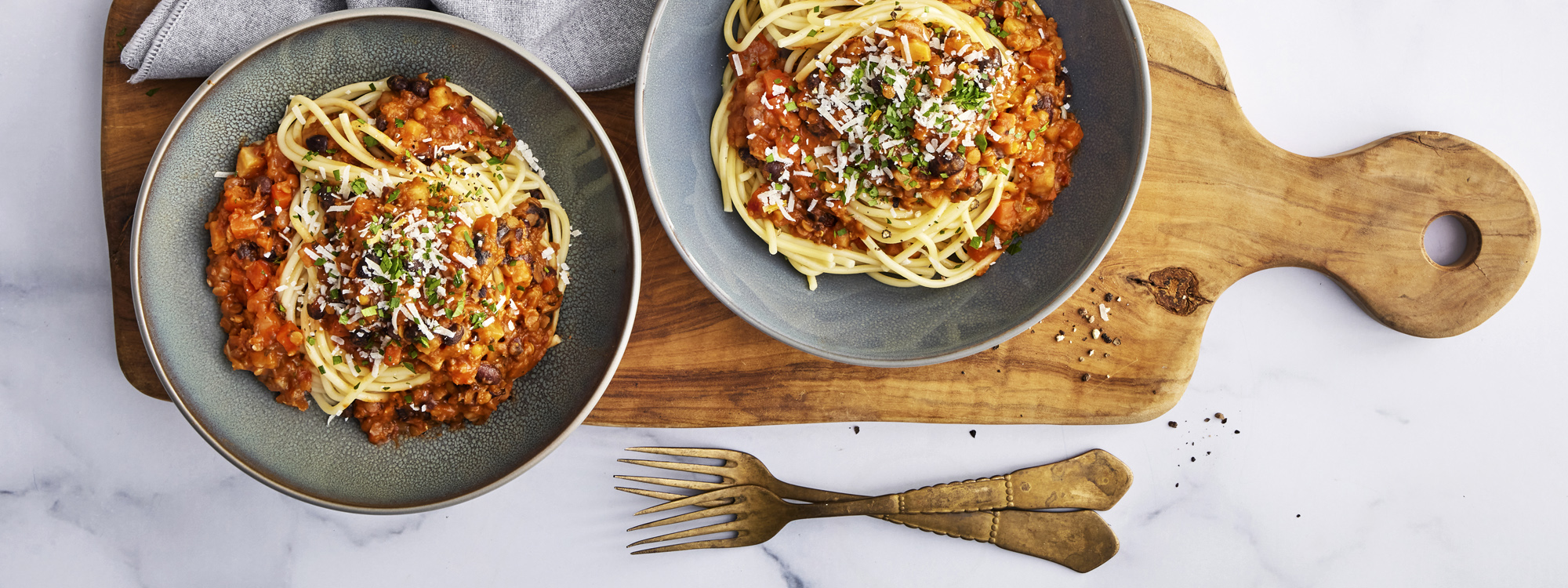 Vegetar pasta bolognese