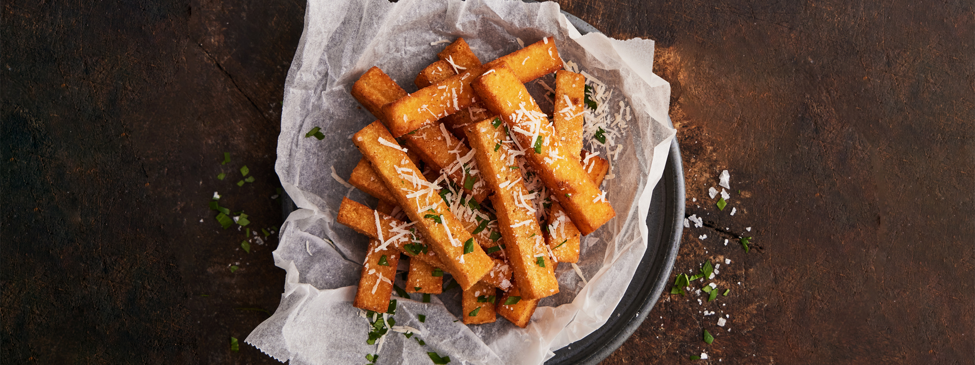 Polenta fritter