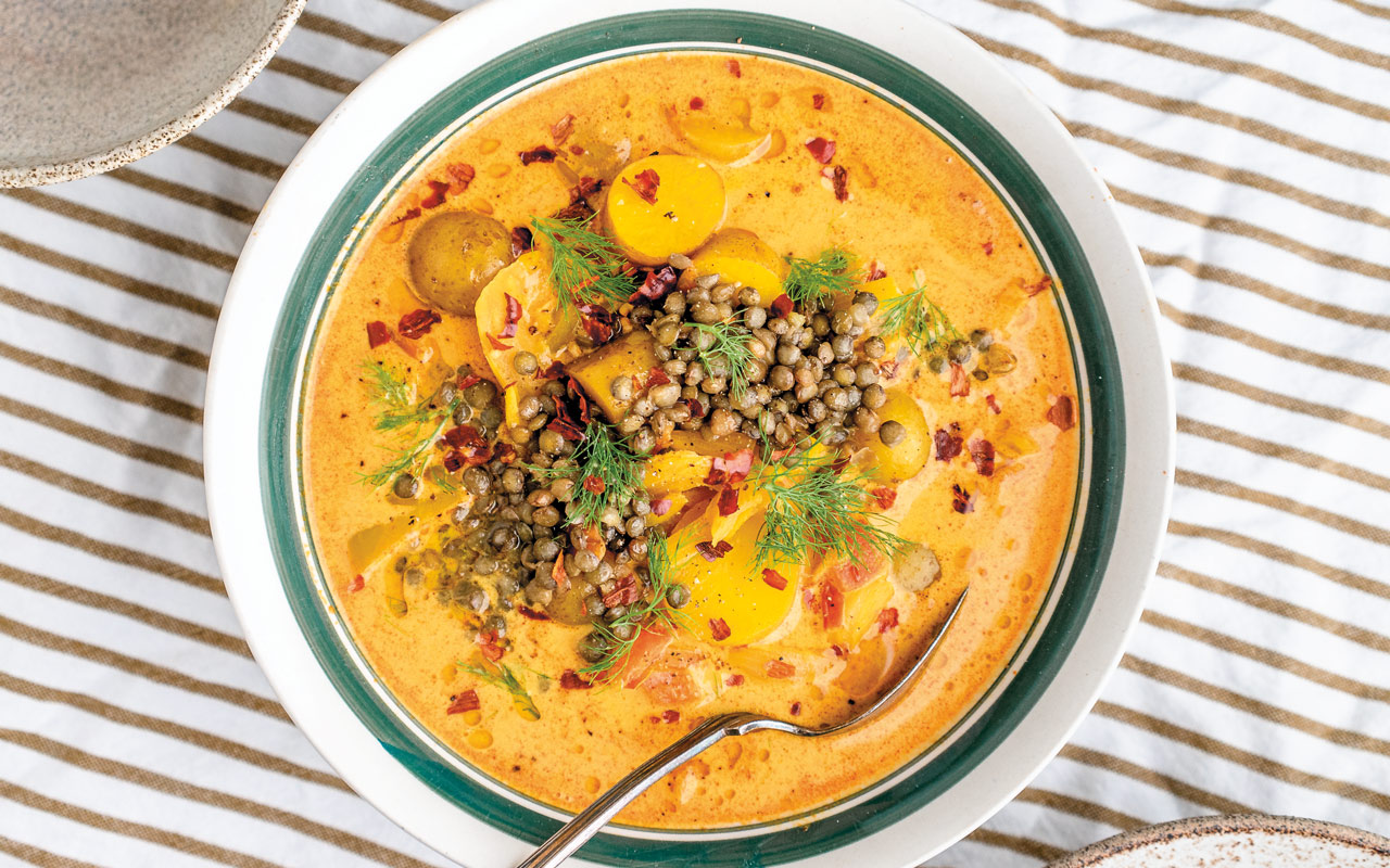 Vegetarisk bouillabaisse