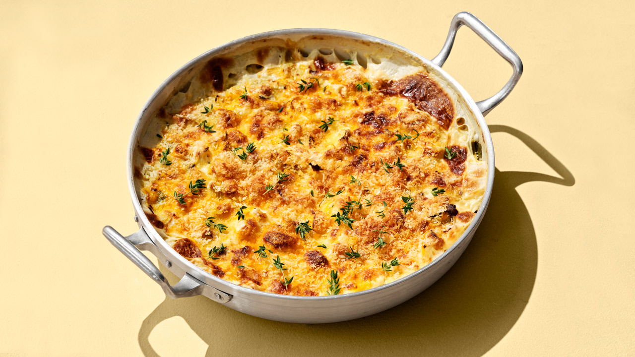 Blomkålsfad med porrer