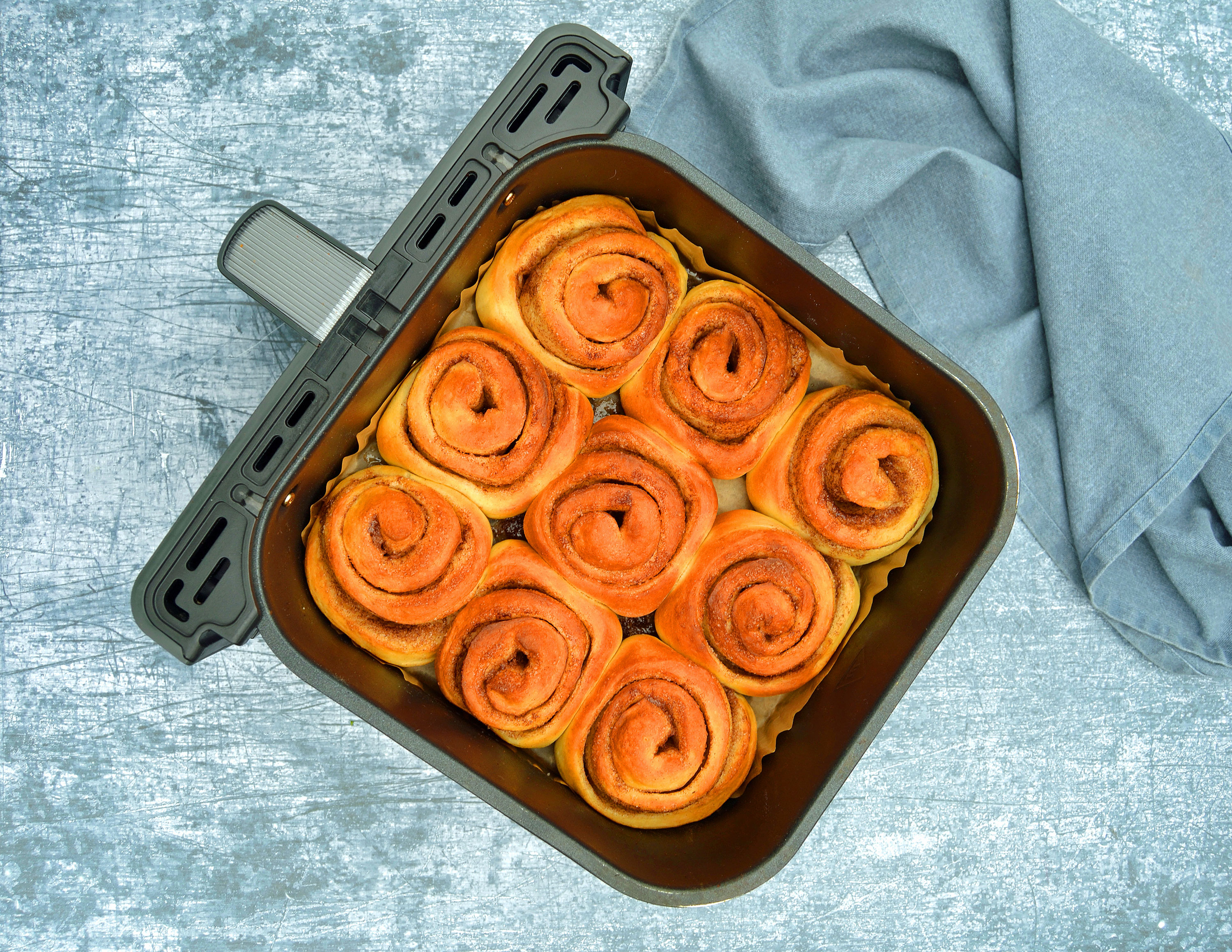 Kanelsnegle i airfryer