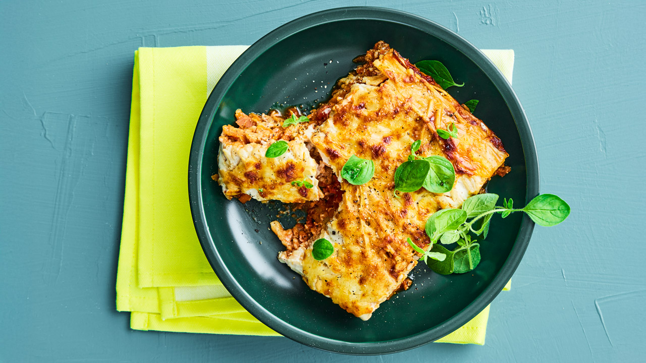 Lyn-lasagne i airfryer