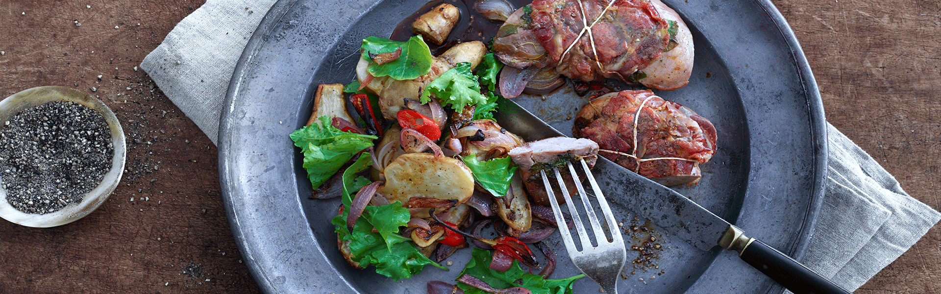 Stegt fasan med pancetta, chili og jordskokker