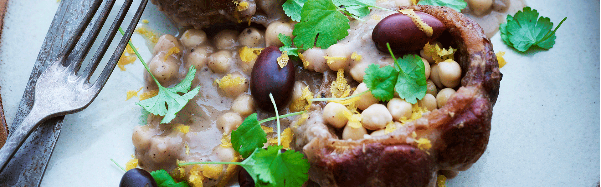 Marokkansk ossobuco med kikærter