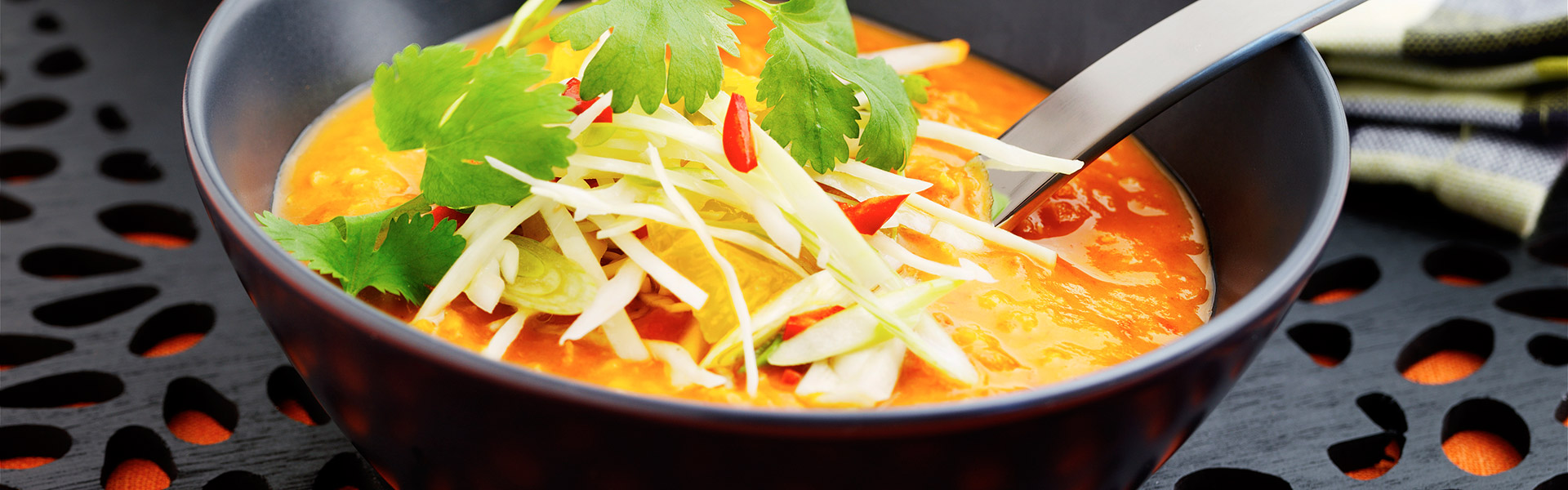 Linsesuppe med hvidkålstopping