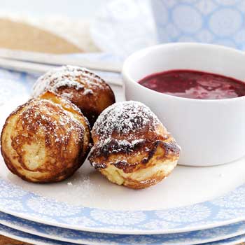 Gammeldags æbleskiver med kardemomme