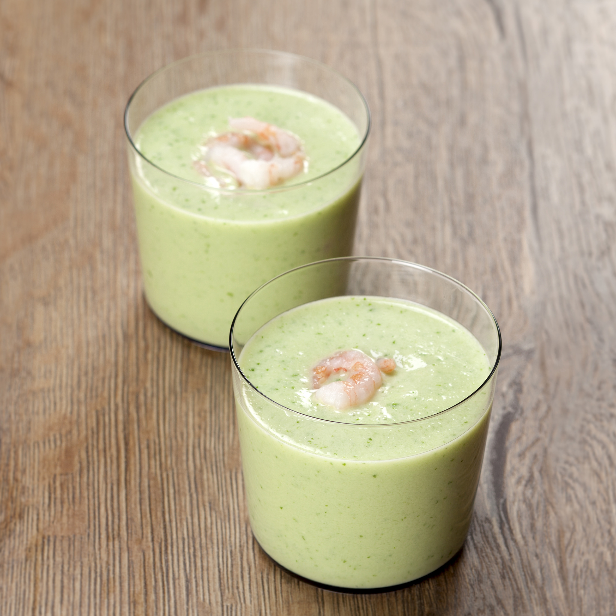 Agurkesuppe med rejer