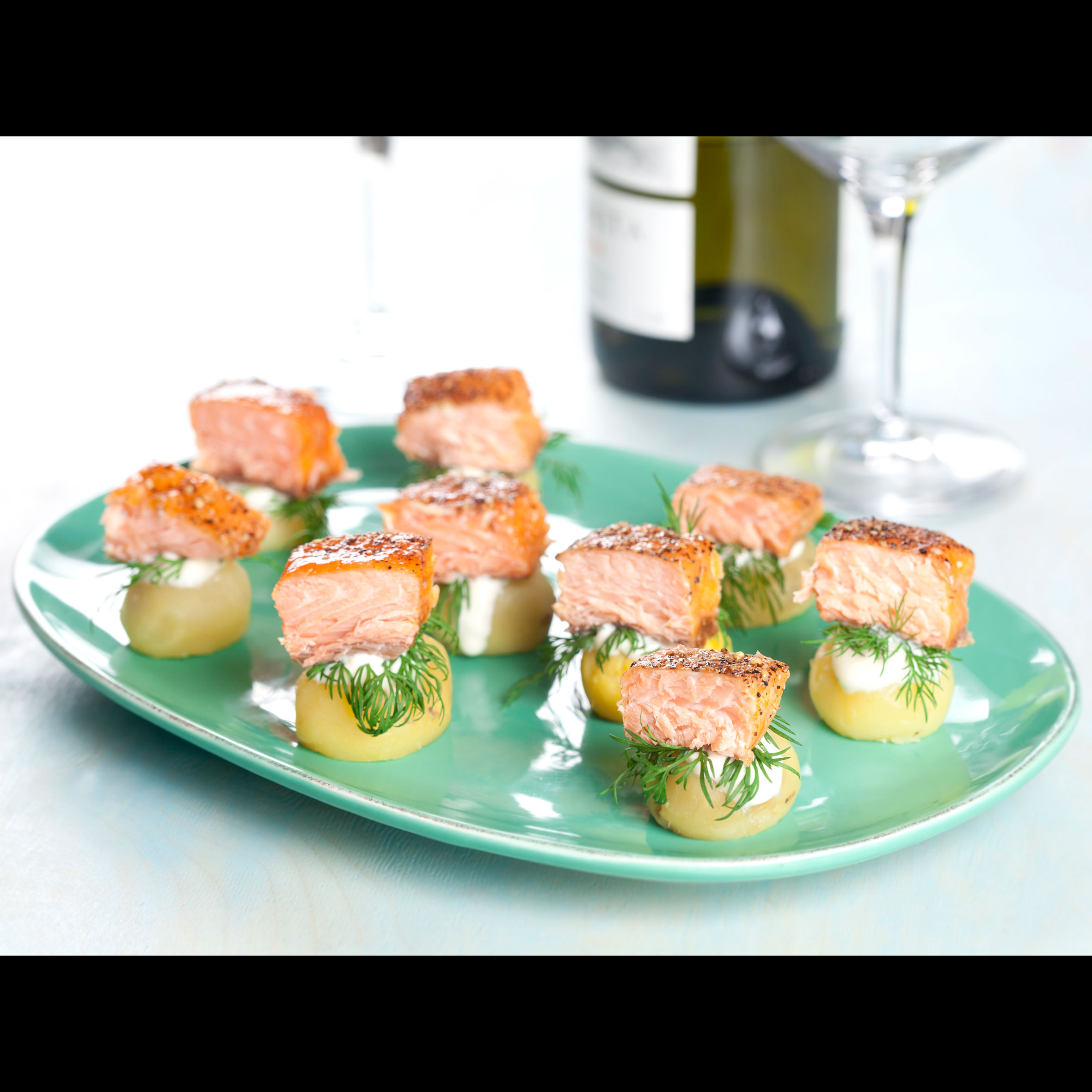 Kartofler med laks, dild og creme