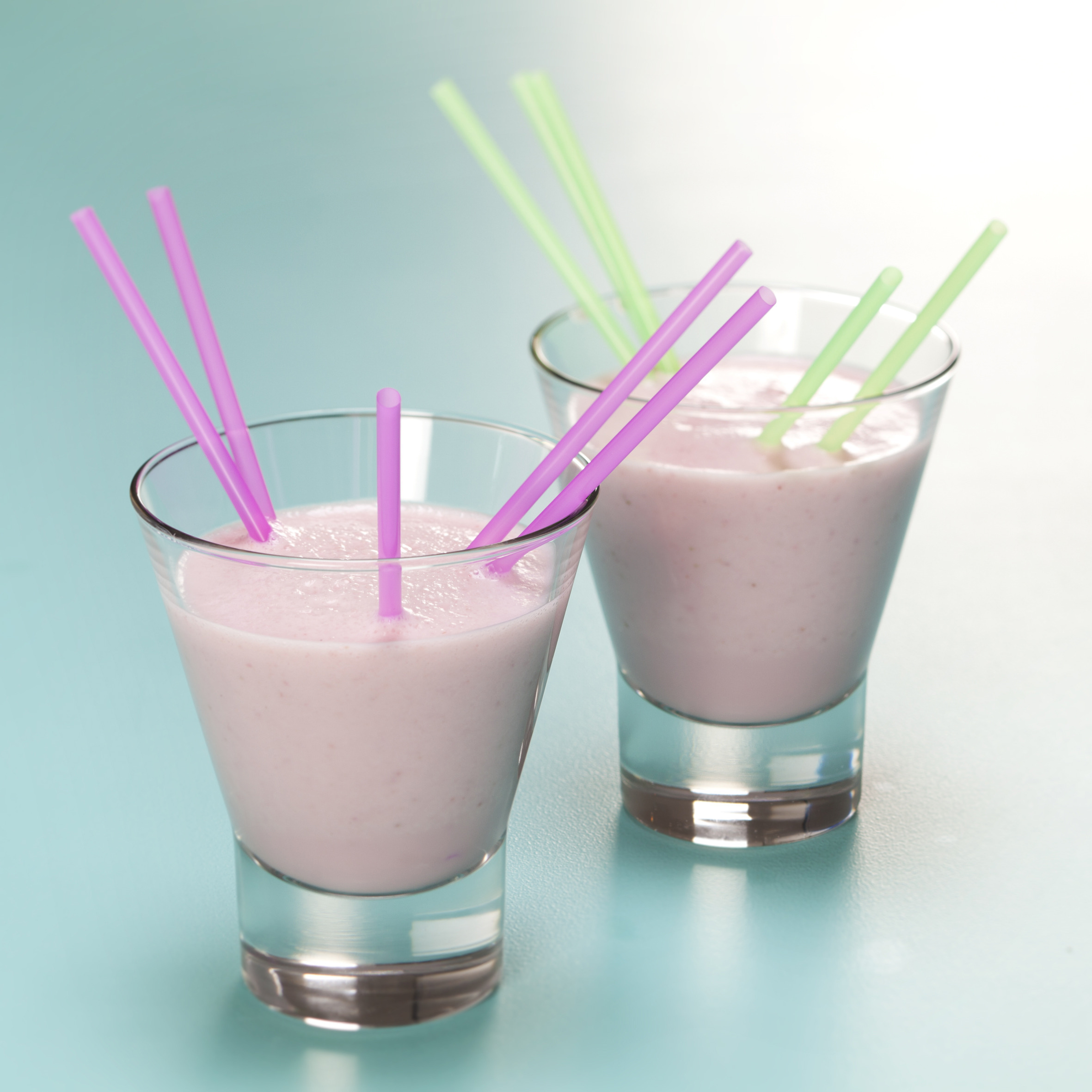 Klassisk milkshake med jordbær