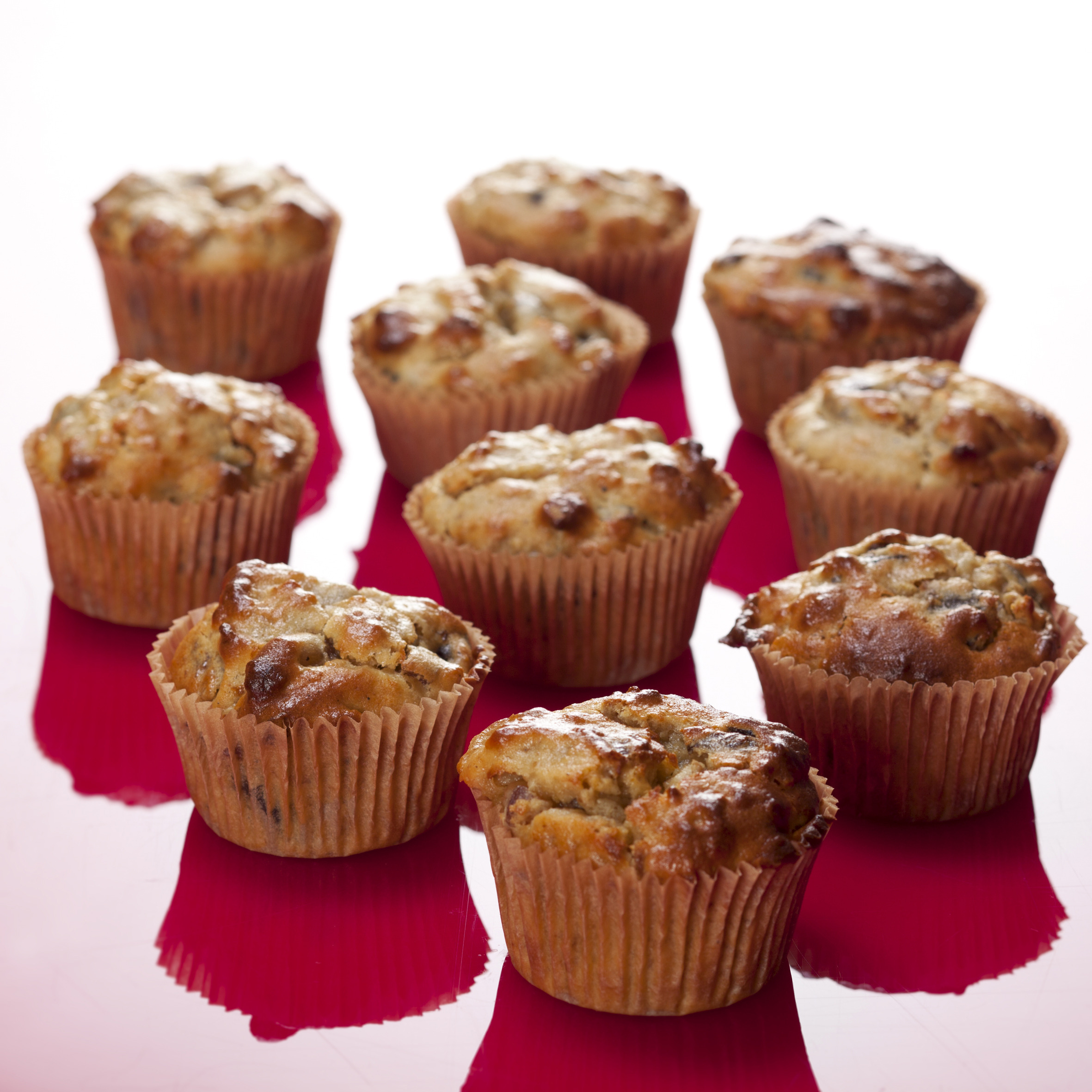 Morgenmuffins med svesker og abrikoser