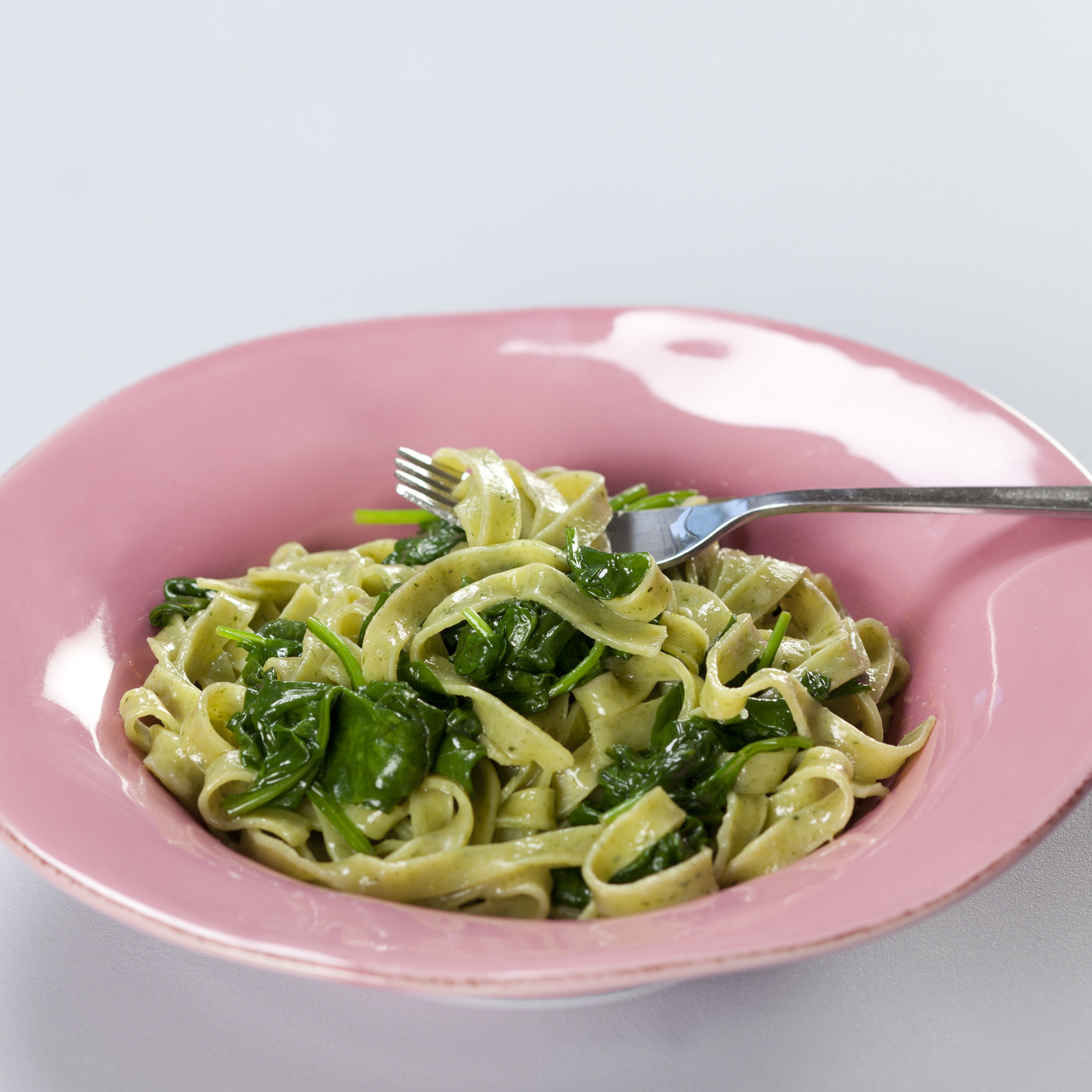 Pasta med spinat
