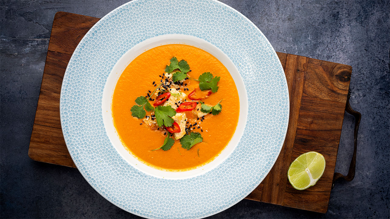 Thai-tomatsuppe