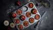 Miniæbletærter med gedeost - thumbnail