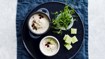Persillerodssuppe med letsaltet agurk og ærteskud - thumbnail