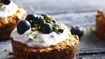 Havregrynstærter med blåbærcreme - thumbnail