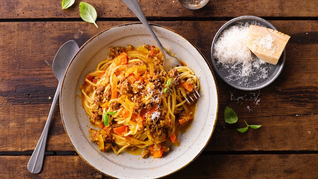 Klimavenlig spaghetti bolognese