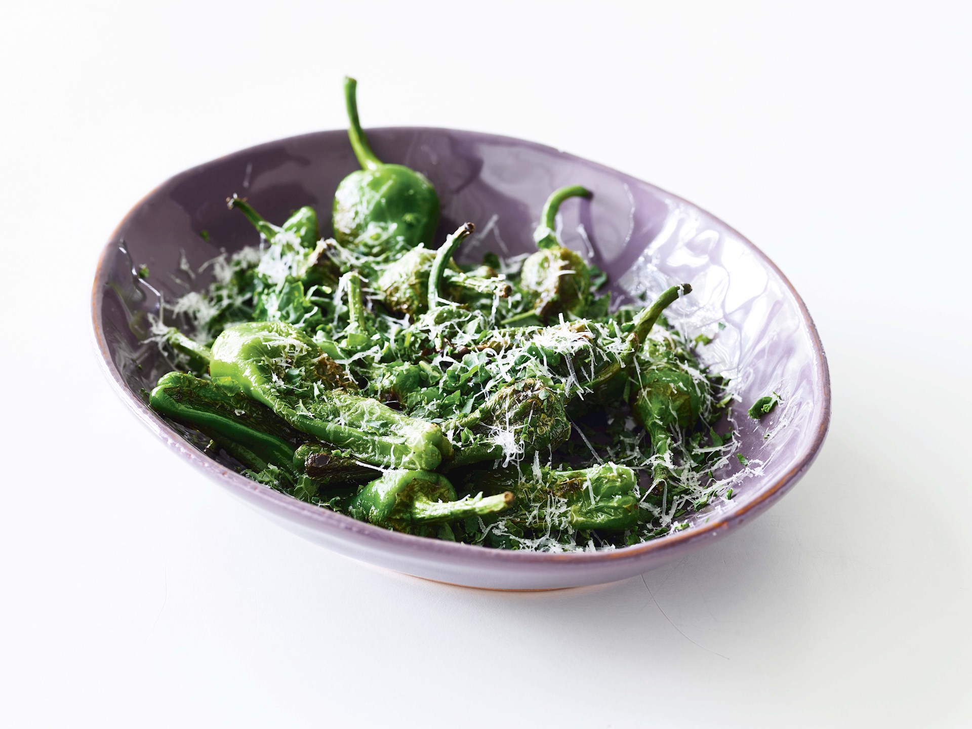 Padron-peberfrugter med pecorino