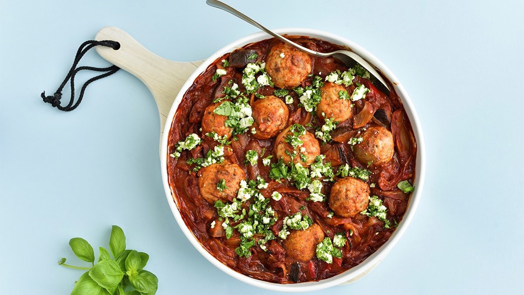 Kødboller i ratatouille