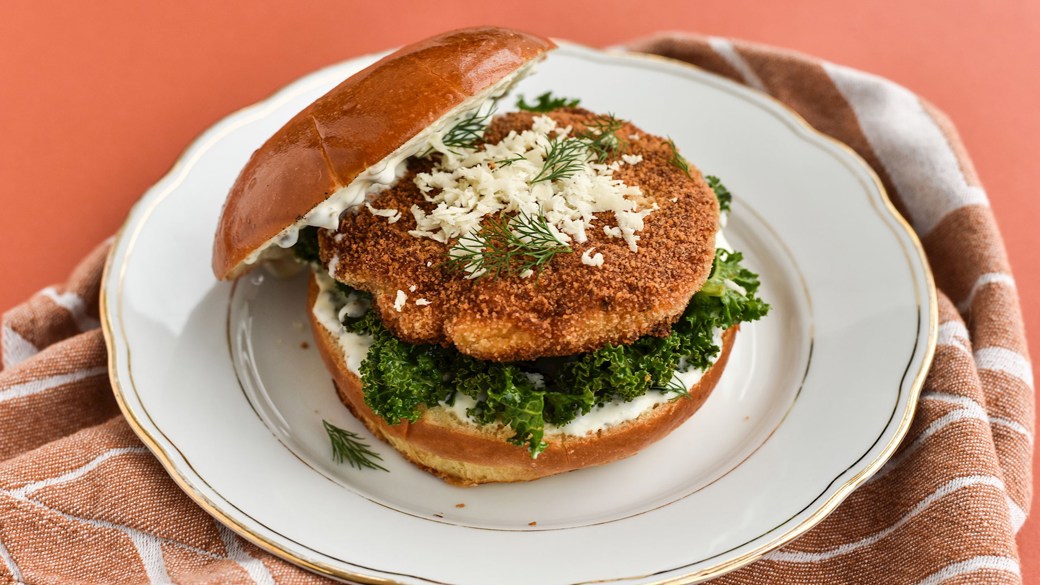 Fiskeburger med tatarsauce