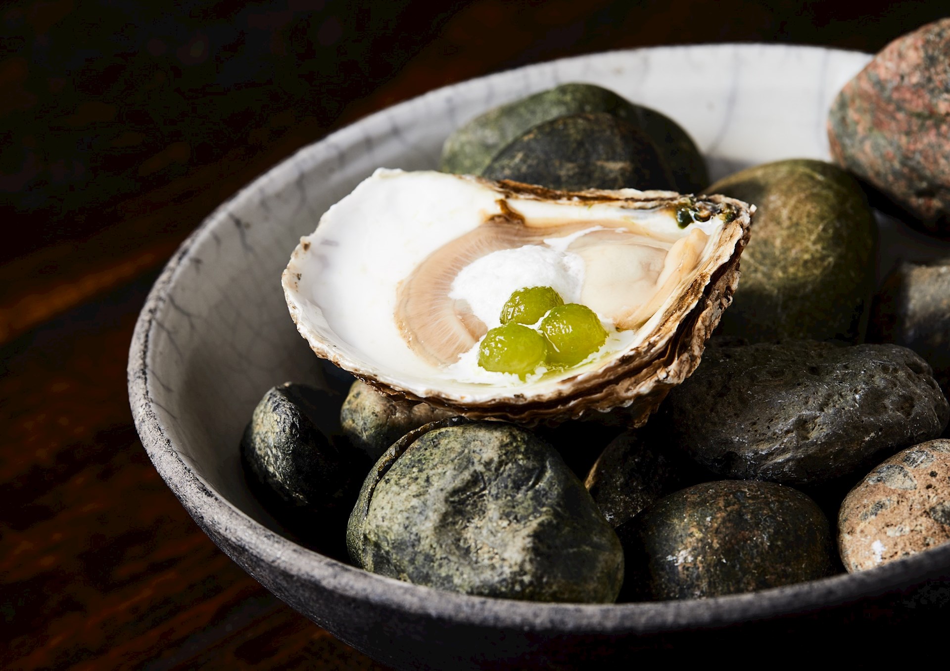 Limfjordsøsters med æble