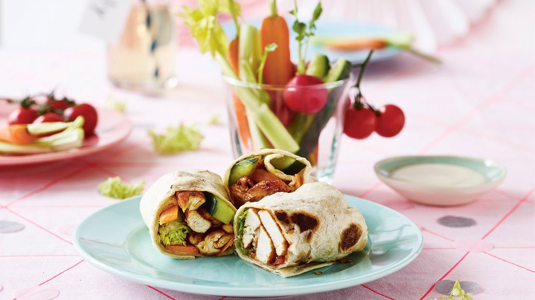 Shawarmawraps og snackgrønt