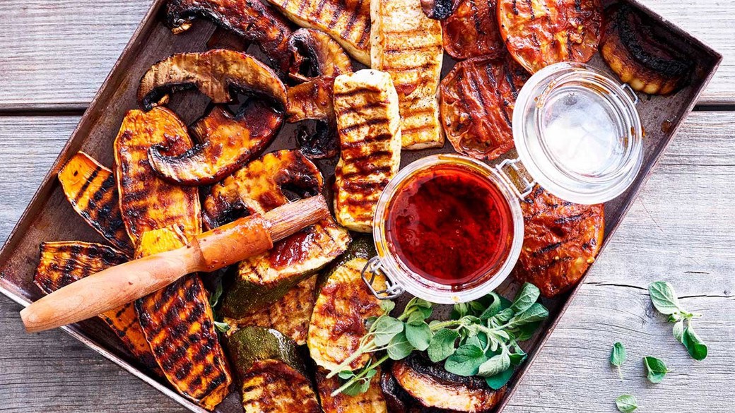 Grillede barbecue-grøntsager