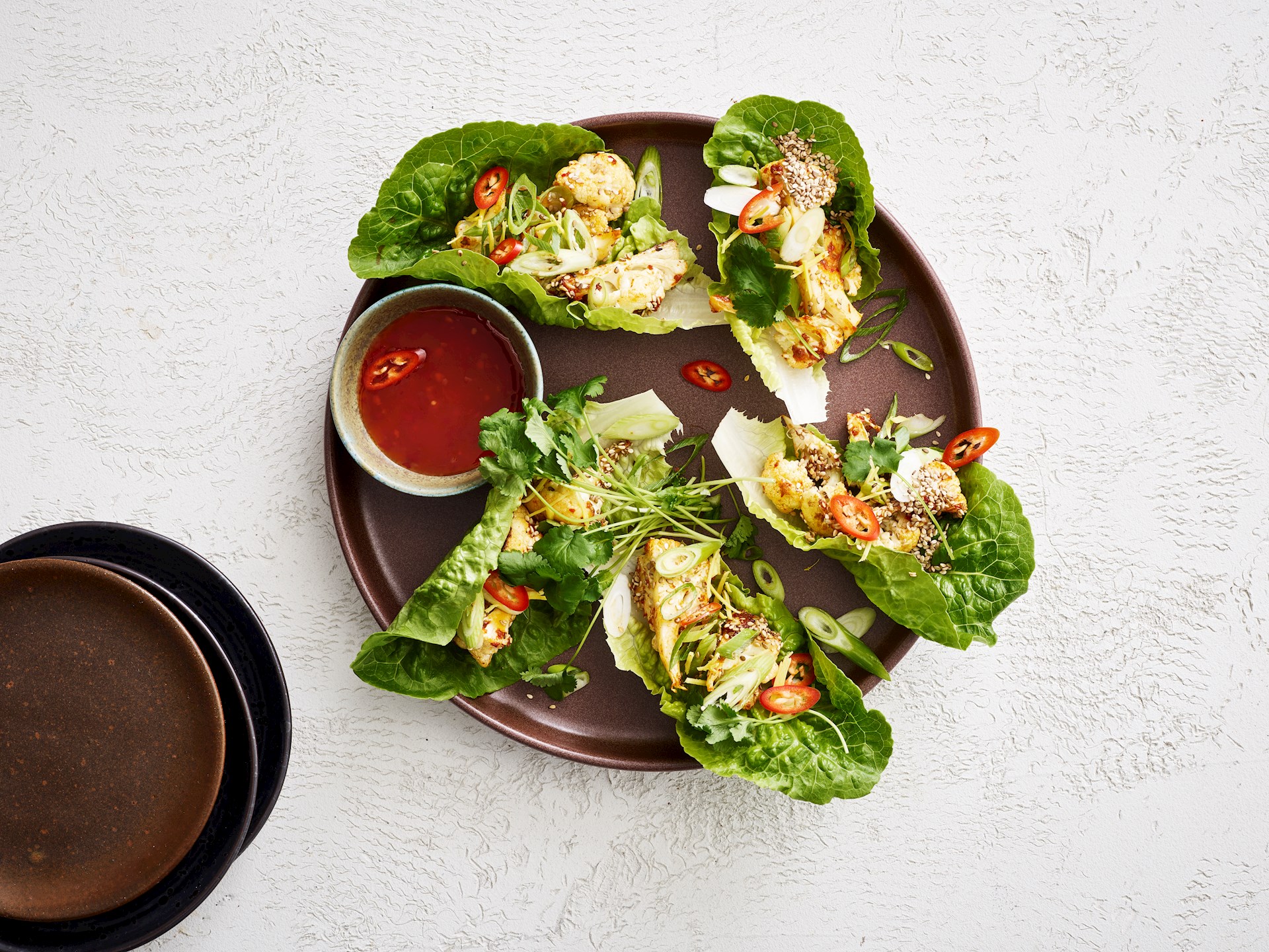 Lynstegt blomkål med rød karry