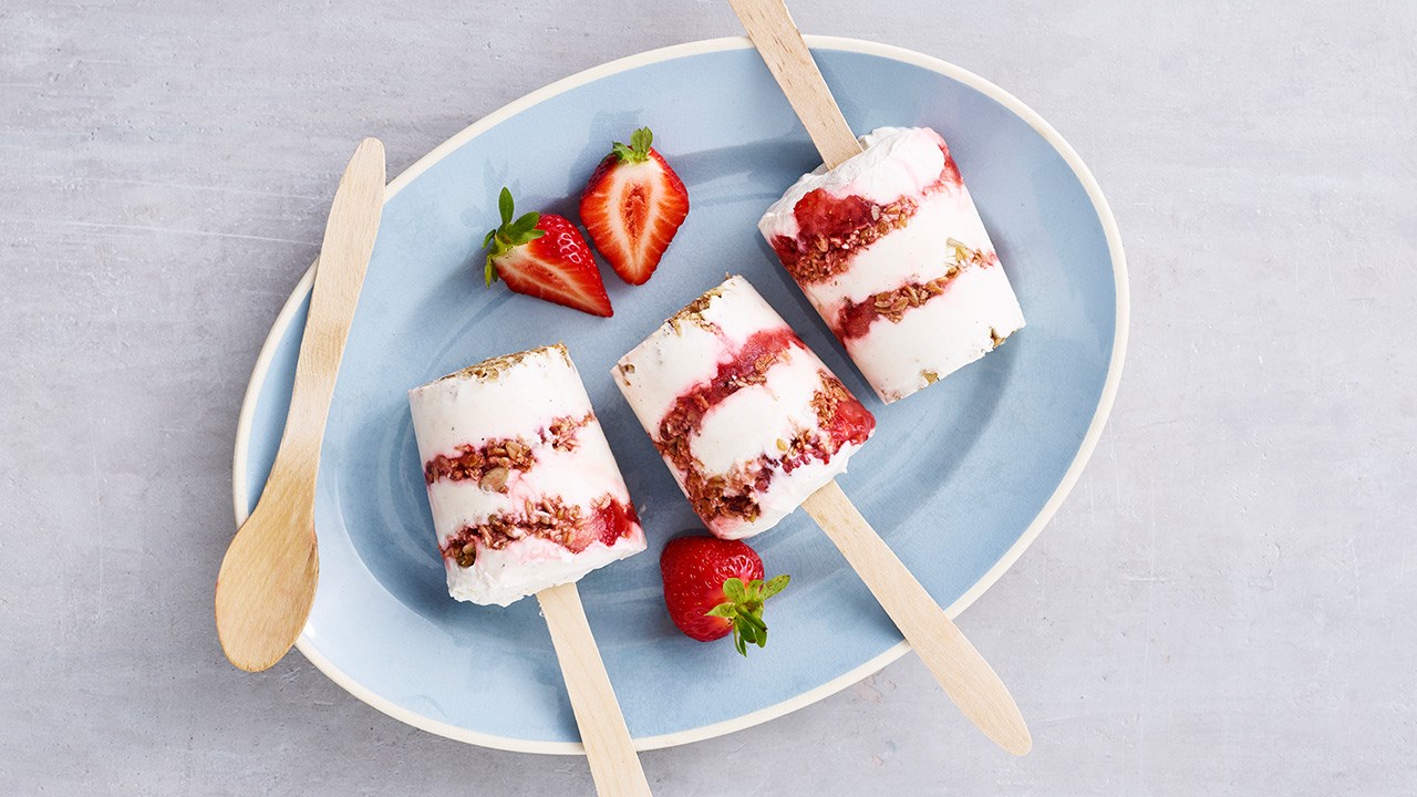 Yoghurt med mysli-is