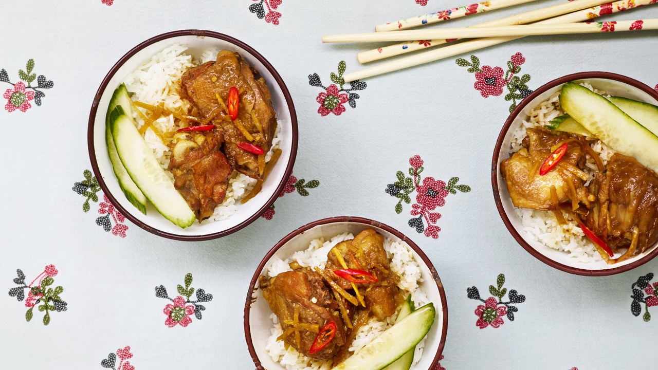 Vietnamesisk: Mors ingefærkylling