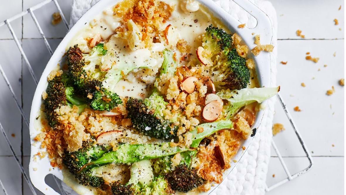 Broccoli au gratin i airfryer