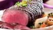 Marineret roastbeef med ristede pærer og hasselnøddeflager - thumbnail