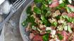 Kalvecuvette med grillet sommergrønt, gedeost og urter - thumbnail