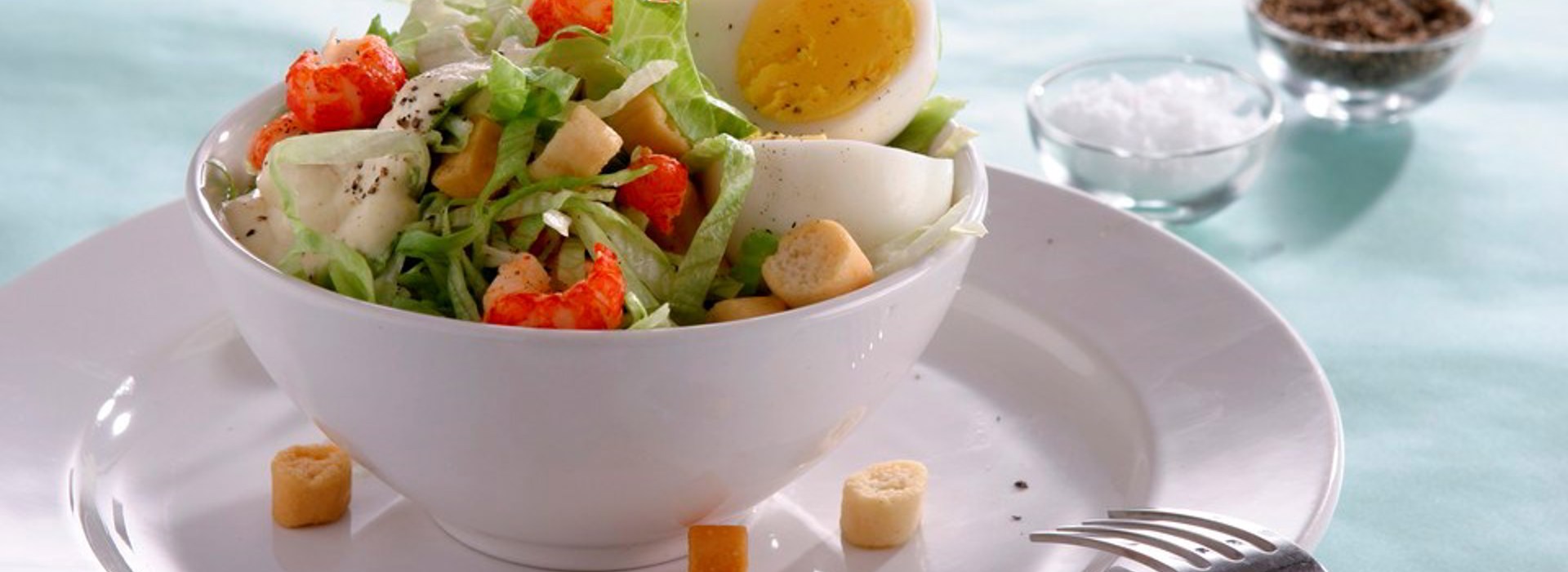 Irma.dk Skaldyrssalat med sennep dressing